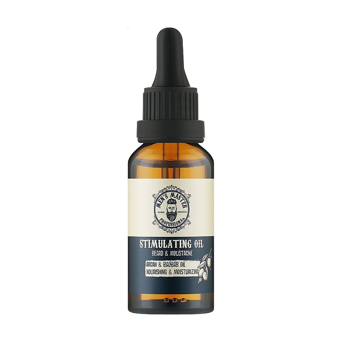 Стимулювальна олія для бороди та вусів Men's Master Stimulating Oil Beard &amp; Moustache, 30 мл